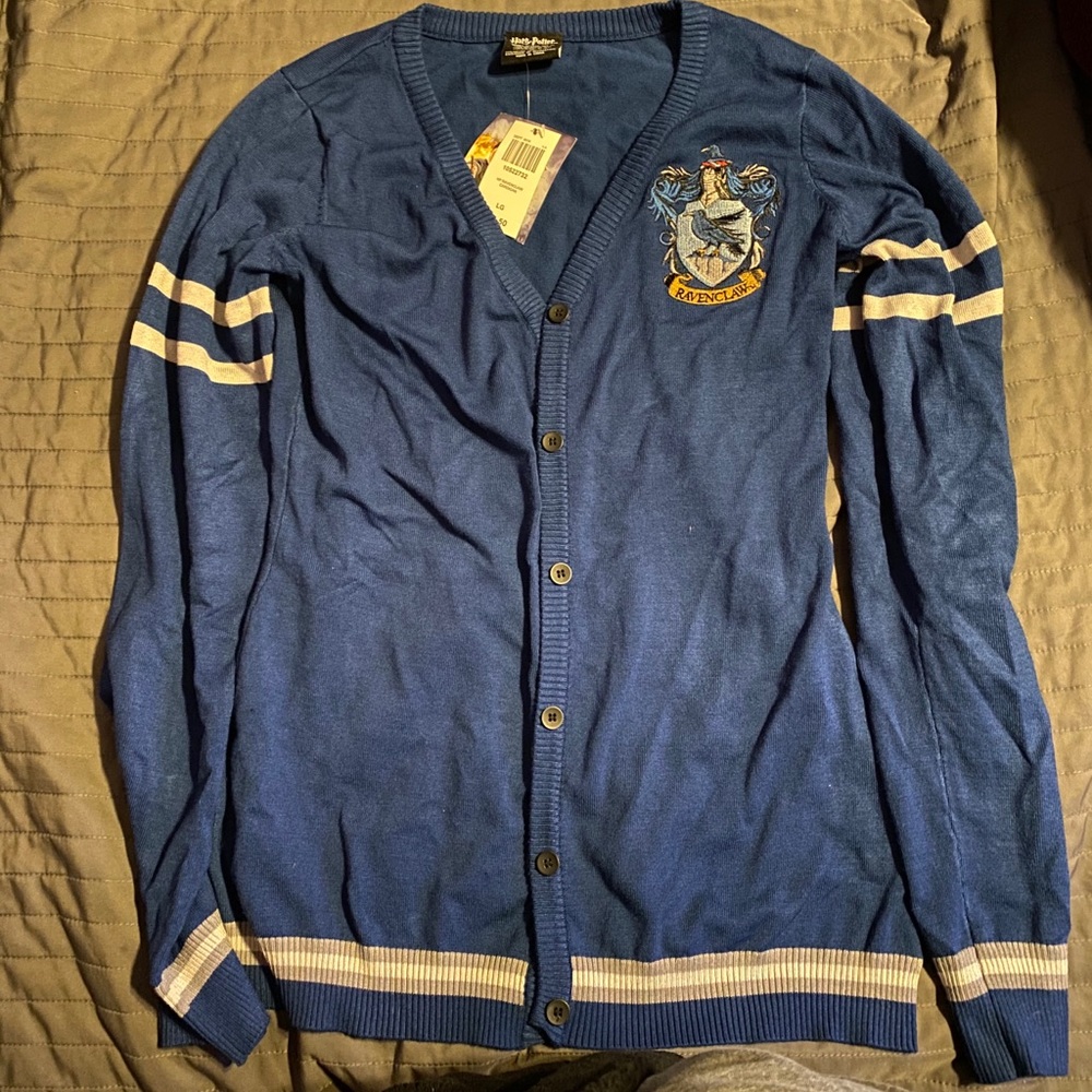 Hot Topic Harry Potter Ravenclaw Varsity Cardigan